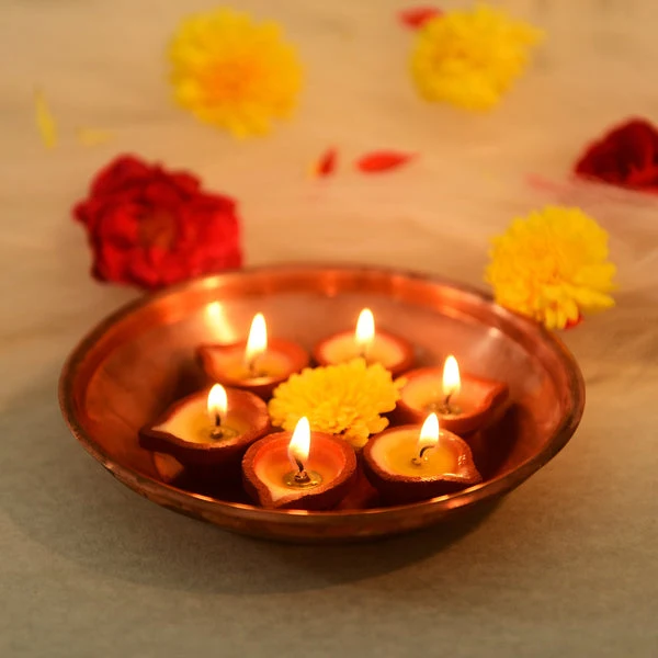 Namastey Pure Ghee Diya Rose Batti 30 Pc